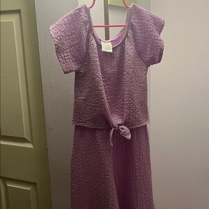 Lilac Textured One Piece romper